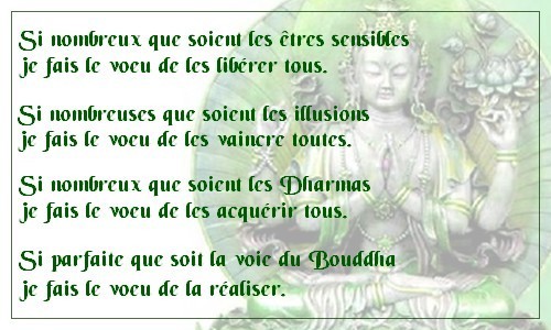 Les voeux de la Pratimoksha · partie 1