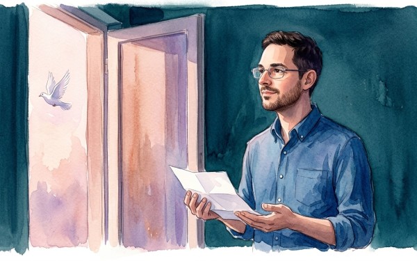 Les mots qu'on écrit après : je te pardonne