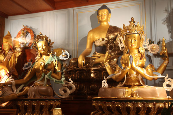 La gompa du centre kadampa